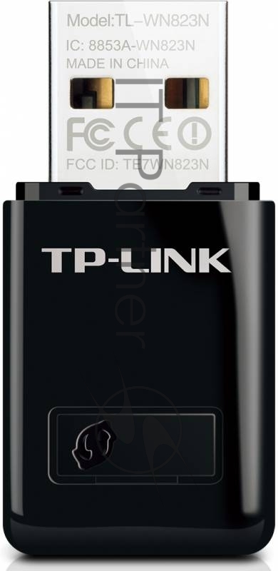 Сетевой адаптер TP-Link SOHO TL-WN823N Беспроводной USB мини адаптер 300Мбит/с стандарта N c кнопкой QSS(Realtec)