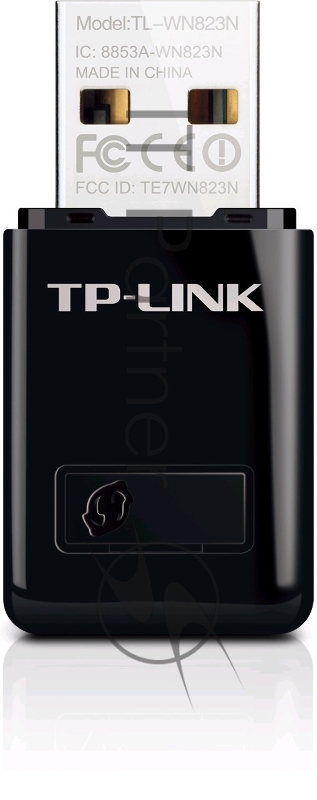 Сетевой адаптер TP-Link SOHO TL-WN823N Беспроводной USB мини адаптер 300Мбит/с стандарта N c кнопкой QSS(Realtec)