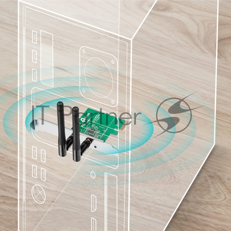 Сетевой адаптер TP-Link SOHO TL-WN881ND Адаптер 300Mbps Wireless N PCI