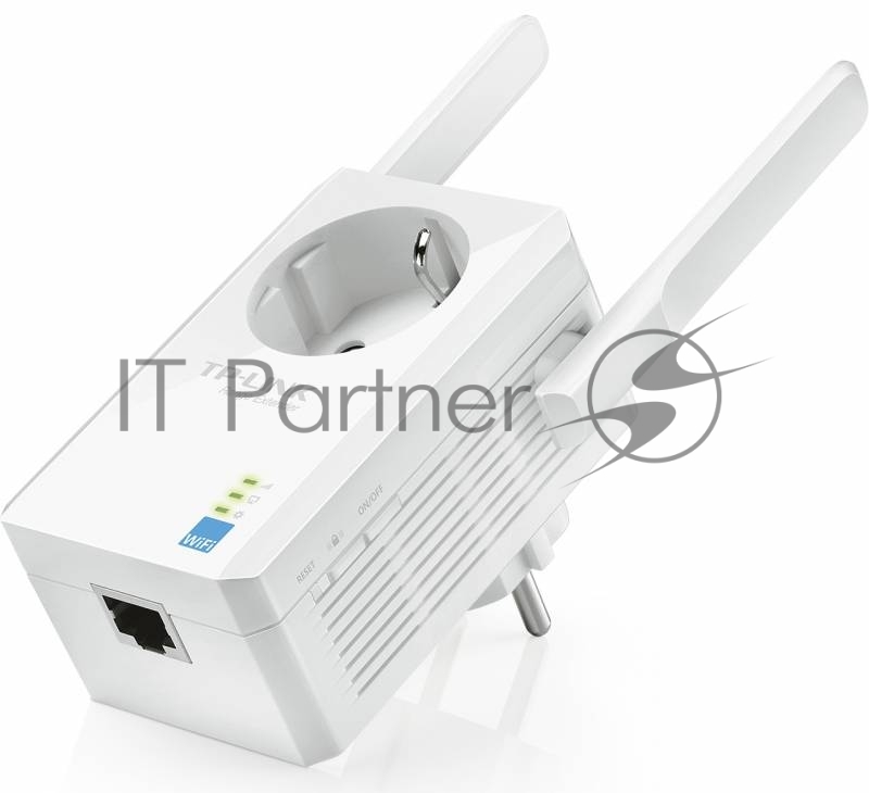 Сетевой адаптер TP-Link SOHO TL-WA860RE 300Mbps Wireless N Wall Plugged Range Extender with AC Passthrough, QCA(Atheros), 2T2R, 2.4GHz, 802.11b/g/n, 1 10/100Mbps LAN port, Range Extender button, Range Extender mode, suppo поставляется без кабеля RJ-