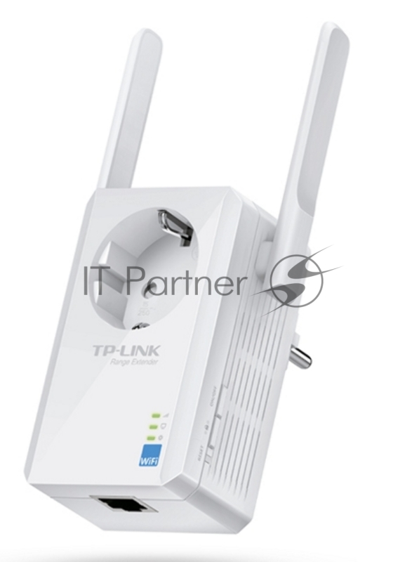 Сетевой адаптер TP-Link SOHO TL-WA860RE 300Mbps Wireless N Wall Plugged Range Extender with AC Passthrough, QCA(Atheros), 2T2R, 2.4GHz, 802.11b/g/n, 1 10/100Mbps LAN port, Range Extender button, Range Extender mode, suppo поставляется без кабеля RJ-