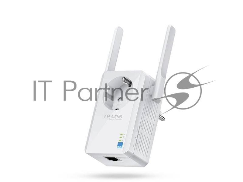 Сетевой адаптер TP-Link SOHO TL-WA860RE 300Mbps Wireless N Wall Plugged Range Extender with AC Passthrough, QCA(Atheros), 2T2R, 2.4GHz, 802.11b/g/n, 1 10/100Mbps LAN port, Range Extender button, Range Extender mode, suppo поставляется без кабеля RJ-