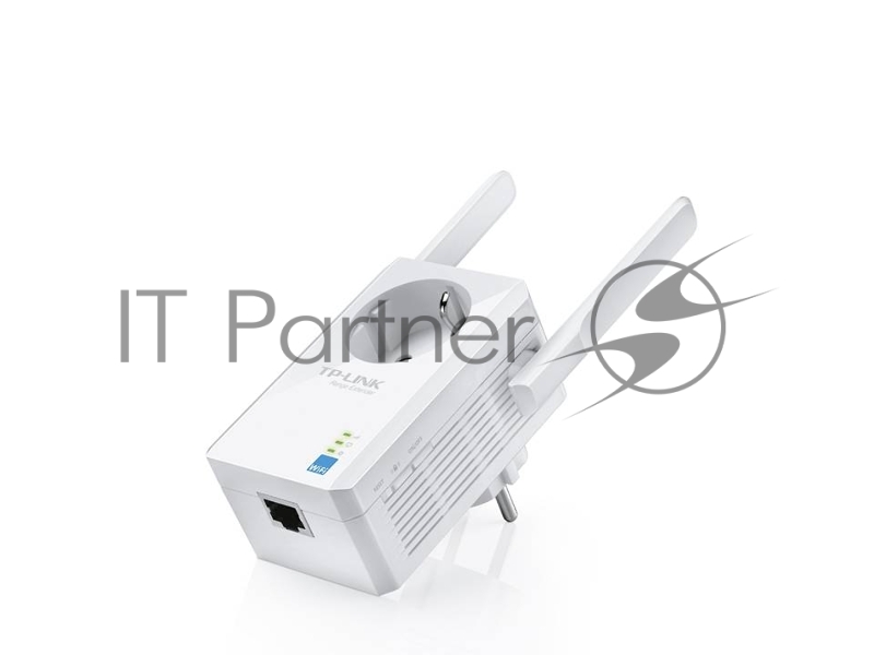 Сетевой адаптер TP-Link SOHO TL-WA860RE 300Mbps Wireless N Wall Plugged Range Extender with AC Passthrough, QCA(Atheros), 2T2R, 2.4GHz, 802.11b/g/n, 1 10/100Mbps LAN port, Range Extender button, Range Extender mode, suppo поставляется без кабеля RJ-