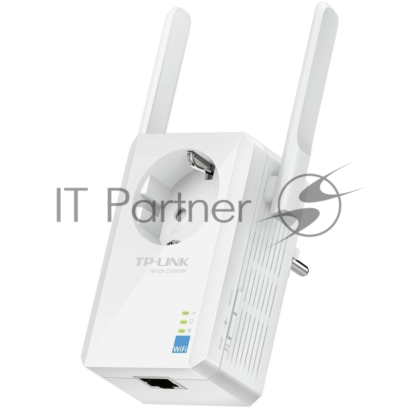 Сетевой адаптер TP-Link SOHO TL-WA860RE 300Mbps Wireless N Wall Plugged Range Extender with AC Passthrough, QCA(Atheros), 2T2R, 2.4GHz, 802.11b/g/n, 1 10/100Mbps LAN port, Range Extender button, Range Extender mode, suppo поставляется без кабеля RJ-