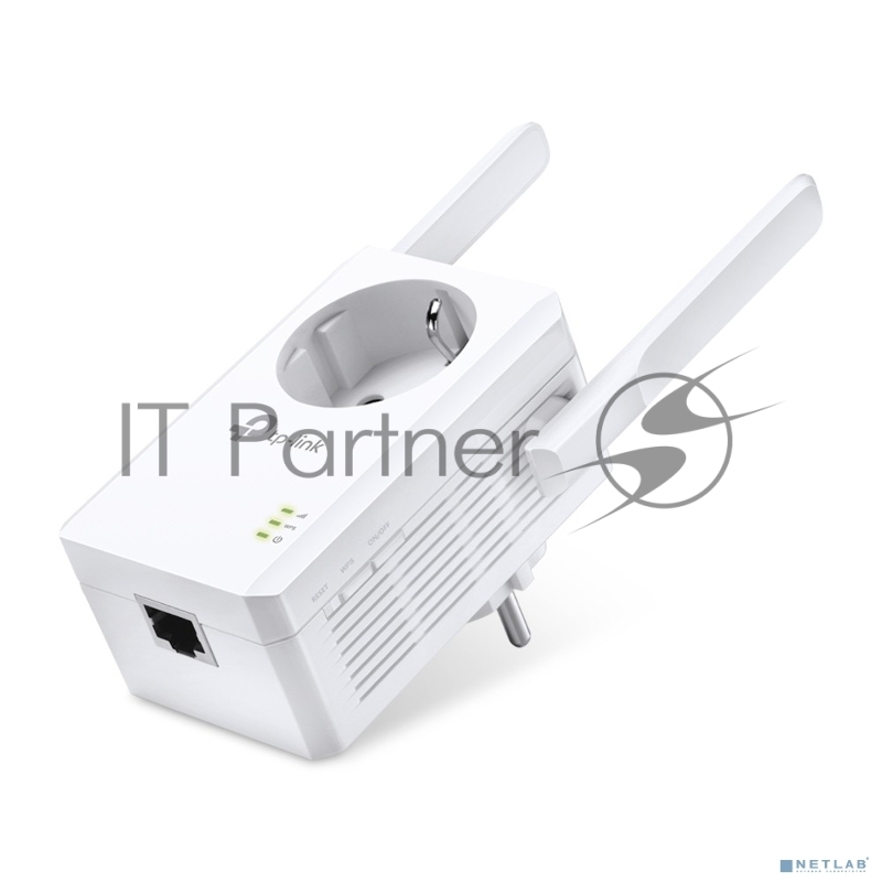Сетевой адаптер TP-Link SOHO TL-WA860RE 300Mbps Wireless N Wall Plugged Range Extender with AC Passthrough, QCA(Atheros), 2T2R, 2.4GHz, 802.11b/g/n, 1 10/100Mbps LAN port, Range Extender button, Range Extender mode, suppo поставляется без кабеля RJ-
