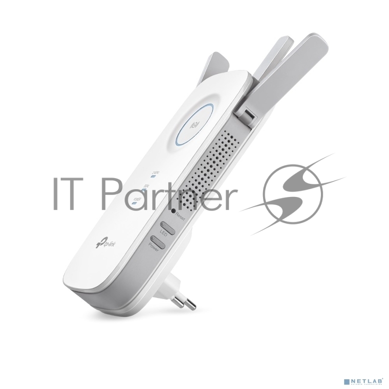 Повторитель беспроводного сигнала TP-Link SOHO RE450 10/100/1000BASE-TX/Wi-Fi белый поставляется без кабеля RJ-45