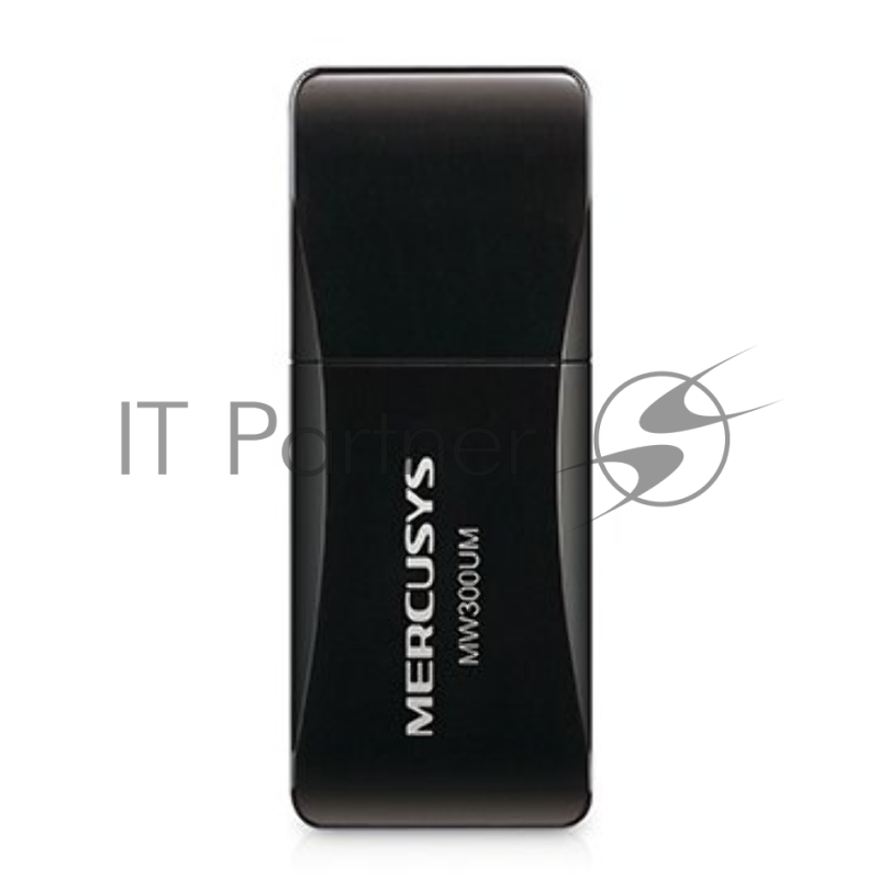 Сетевой адаптер USB2.0 адаптер Mercusys MW300UM, 300Мбит/с, компактный