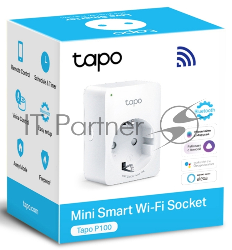 Умная мини Wi-Fi розетка TP-Link TAPO P100(1-PACK)