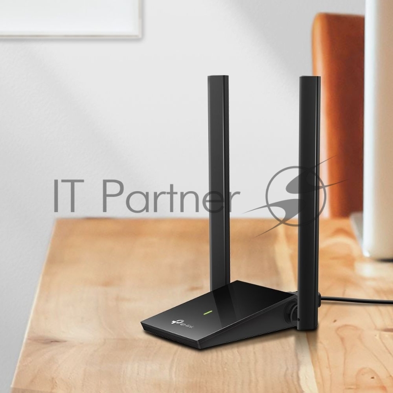 Адаптер TP-Link AC1300Mbps Dual-band High-Gain wireless USB adapter, 867Mbps at 5G and 400Mbps at 2.4G, two high gain antennas, USB 3.0, USB extension cable, support wave 2 MU-MIMO, full compatible with Windows and macOS.
