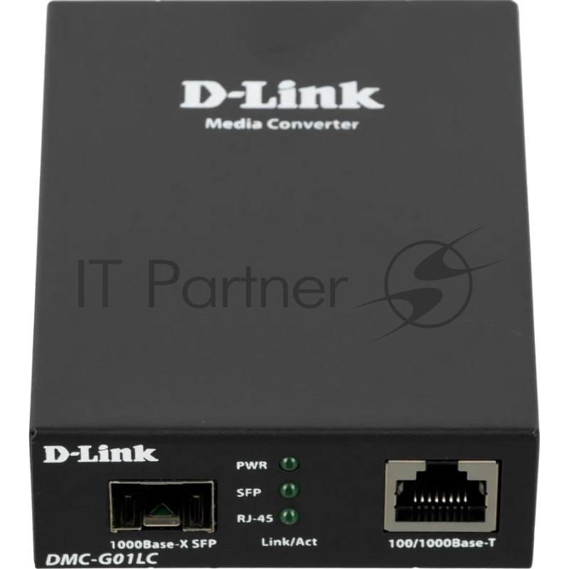 Медиаконвертор D-Link DMC-G01LC/C1A, Media Converter with 1 100/1000Base-T port and 1 100/1000Base-X SFP port.