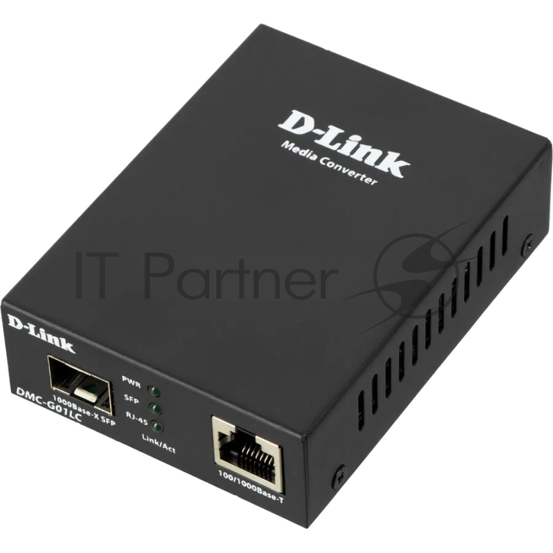 Медиаконвертор D-Link DMC-G01LC/C1A, Media Converter with 1 100/1000Base-T port and 1 100/1000Base-X SFP port.