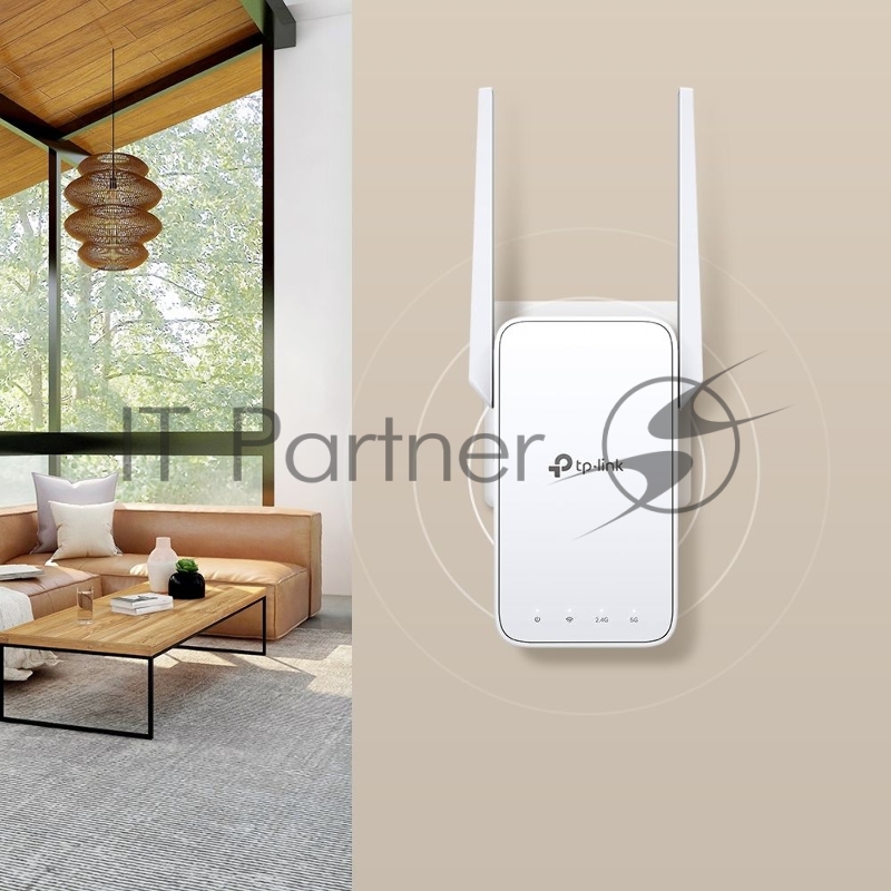 Усилитель TP-Link Wi-Fi сигнала AC1200 OneMesh Wi-Fi Range Extender/Signal Amplifier, dual-band Wi-Fi, two external antennas, 1 10/100Mbps port, 1 WPS button, supports RE/AP mode, Smart signal indicator, easy setup/management via Tether APP/Web UI.