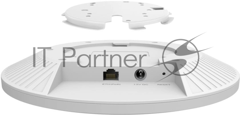 TP-Link EAP680 Двухдиапазонная потолочная точка доступа Omada с поддержкой Wi-Fi AX6000 1 порт RJ45 2,5 Гбит/с, до 1148 Мбит/с на 2,4 ГГц + до 4804 Мбит/с на 5 ГГц
