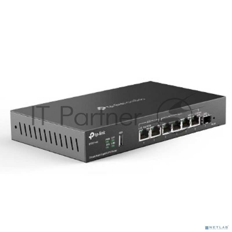 VPN-маршрутизатор TP-Link ER707-M2 Omada с мультигигабитными портами,1 x RJ45 WAN 2,5 Гбит/с, 1 x RJ45 WAN/LAN 2,5 Гбит/с, 1 x SFP WAN/LAN, 4 гиг. порта RJ45 WAN/LAN, 1 порт USB 2.0