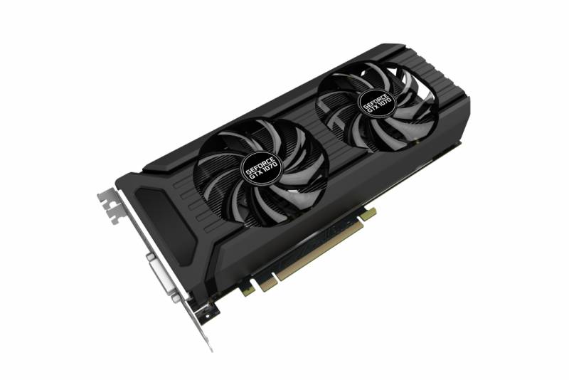 Видеокарта Palit GeForce GTX 1070 Dual 8ГБ (GeForce GTX 1070, DDR5, DVI, HDMI, 3xDP) (PCI-E)