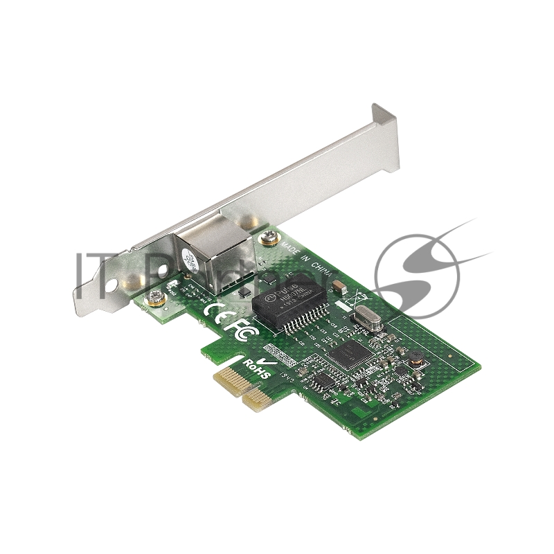 Сетевой адаптер ExeGate EXE-i210AT PCI Express 2.0 10/100/1000Mbps 1xRJ-45 (Copper) Intel WGI210AT