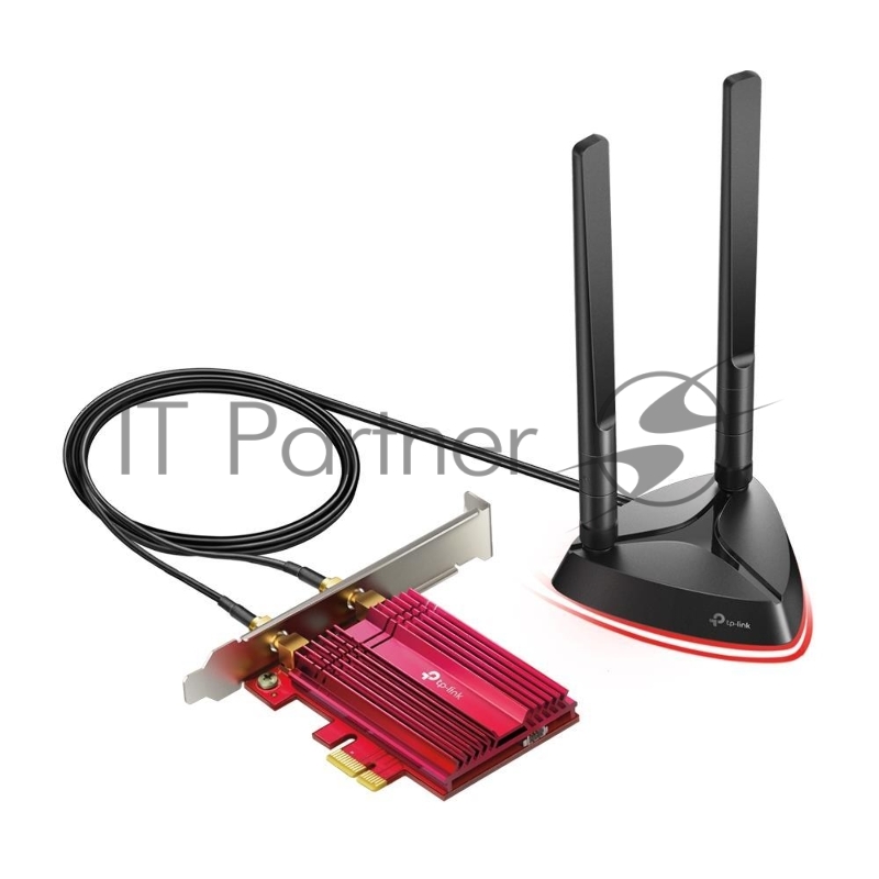 Адаптер TP-Link Wi-Fi 11AX 3000Mbps dual-band PCI-E adapter, two external Antennas