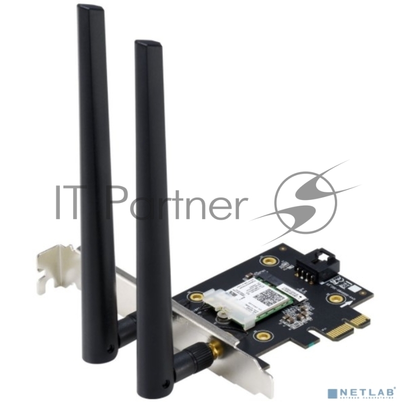Адаптер ASUS PCE-AX3000 // WI-FI 802.11ax, 2402 + 574Mbpsб PCI-E Adapter, 2 антенны 90IG0610-MO0R10