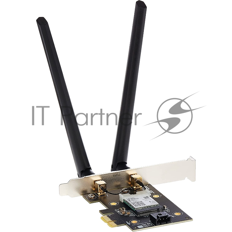 Адаптер ASUS PCE-AX3000 // WI-FI 802.11ax, 2402 + 574Mbpsб PCI-E Adapter, 2 антенны 90IG0610-MO0R10