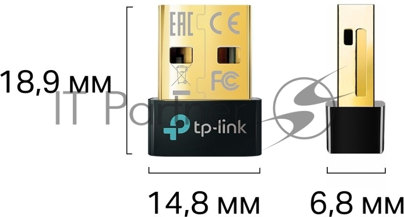 Адаптер Bluetooth TP-Link UB500 Bluetooth 5.0 Nano USB 2.0