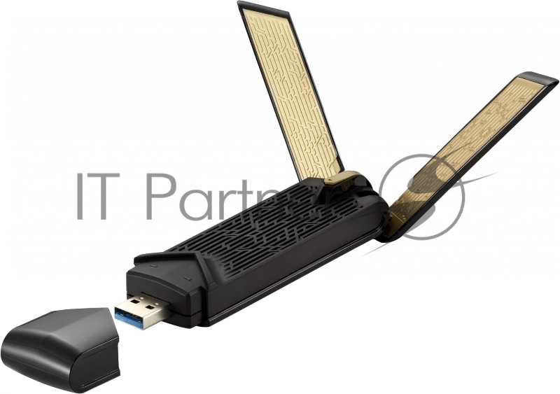 Адаптер ASUS USB-AX56 // WI-FI 802.11ax, 567 + 1201 Mbps USB 3.0 Adapter + внешняя антенна 90IG06H0-MO0R00