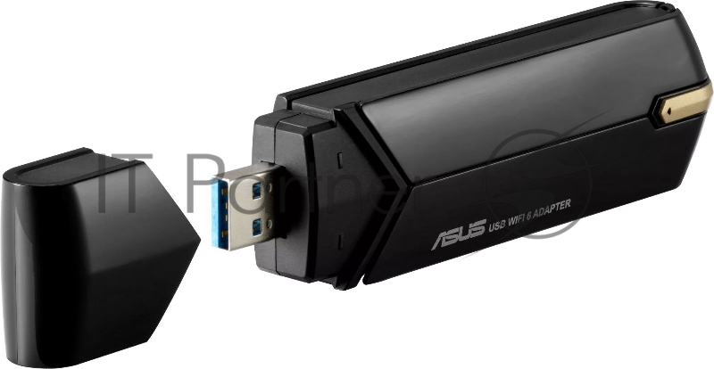 Адаптер ASUS USB-AX56 // WI-FI 802.11ax, 567 + 1201 Mbps USB 3.0 Adapter + внешняя антенна 90IG06H0-MO0R00