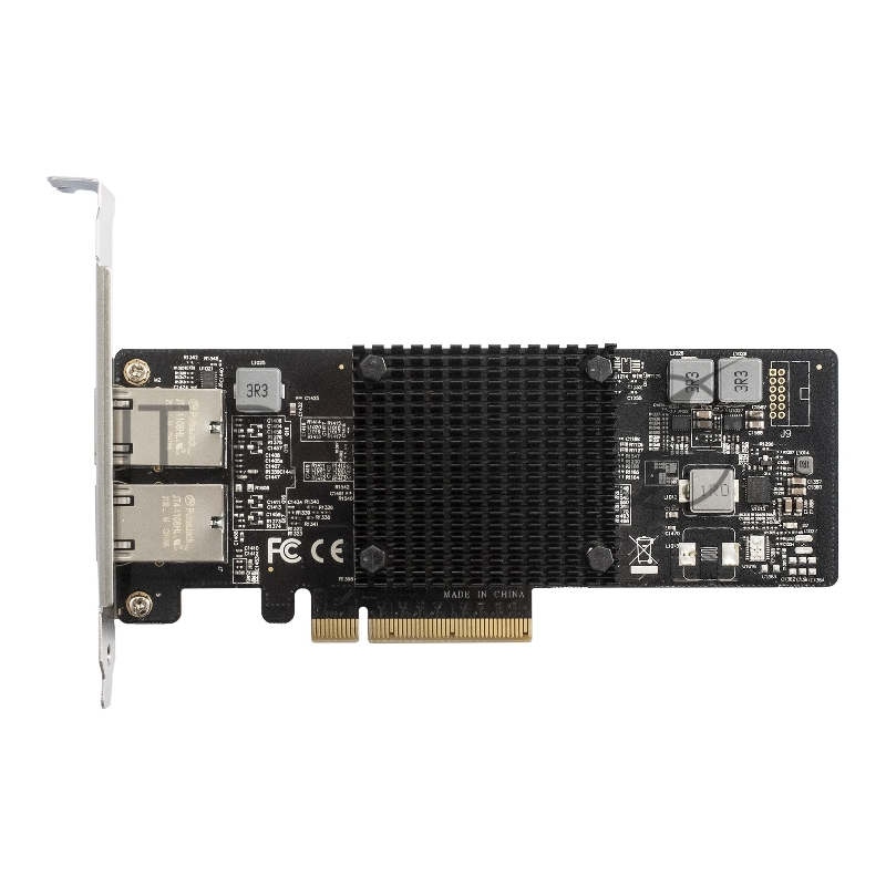 Сетевой адаптер ExeGate EXE-X550-T2 (PCI-E x8 v3.0, порты 2xRJ45 (медные), 10Gb/s (10/5/2.5/1Gb/s, 100Mb/s), Server NIC Intel Chipset X550)