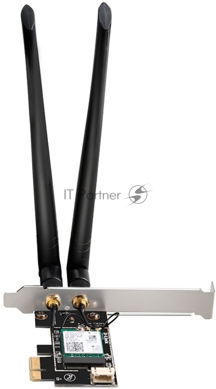 Беспроводной двухдиапазонный D-Link DWA-X582/RU/A2A PCI Express адаптер AX3000 с поддержкой MU-MIMO