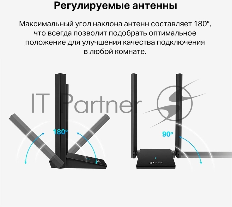 Двухдиапазонный Wi-Fi 6 USB-адаптер TP-Link Archer TX20U Plus AX1800 высокого усиления