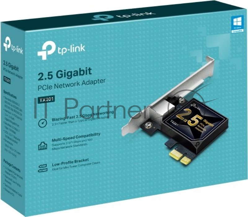 Сетевой адаптер TP-Link TX201 PCIe 2,5 Гбит/с