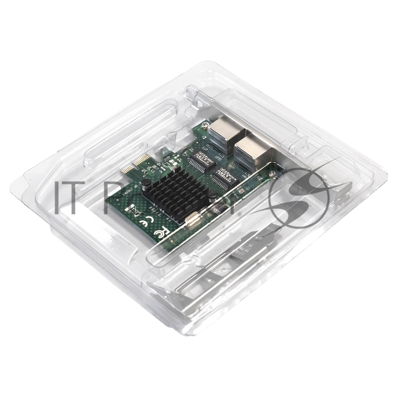 Сетевой адаптер ExeGate EXE-BCM5720 (PCI-E x1 v2.0, порты 2xRJ45, 10/100/1000Mbps, Gigabit Chipset Broadcom BCM5720)