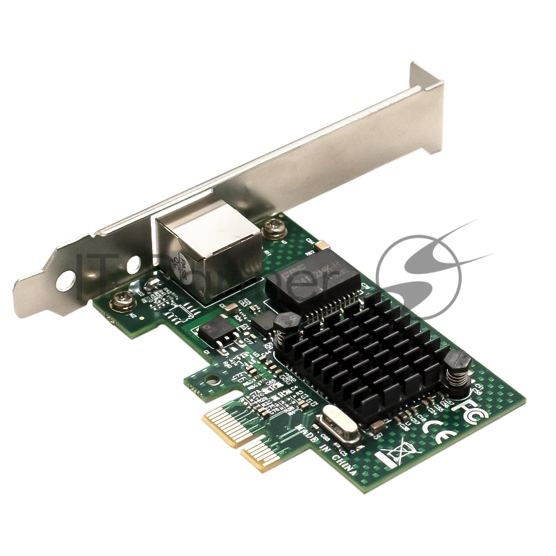 Сетевой адаптер ExeGate EXE-BCM5721 (PCI-E x1, порт 1xRJ45, 10/100/1000Mbps, Gigabit Chipset Broadcom BCM5721)