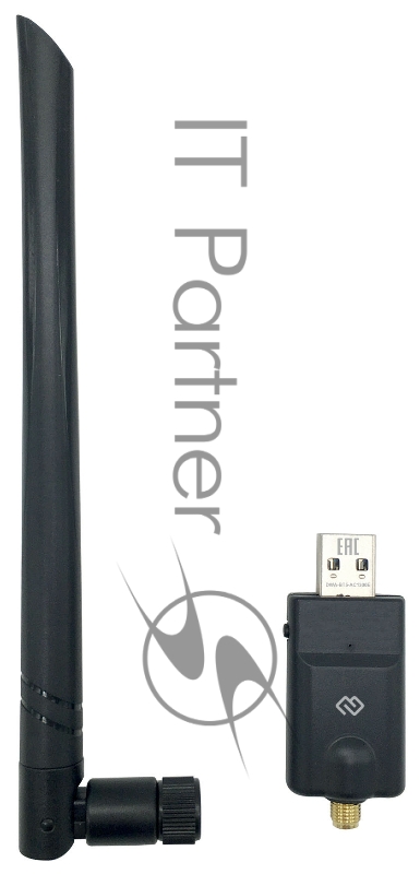 Сетевой адаптер WiFi + Bluetooth Digma DWA-BT5-AC1300E AC1300 USB 3.0 (ант.внеш.съем) 1ант. (упак.:1шт)