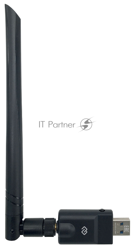 Сетевой адаптер WiFi + Bluetooth Digma DWA-BT5-AC1300E AC1300 USB 3.0 (ант.внеш.съем) 1ант. (упак.:1шт)