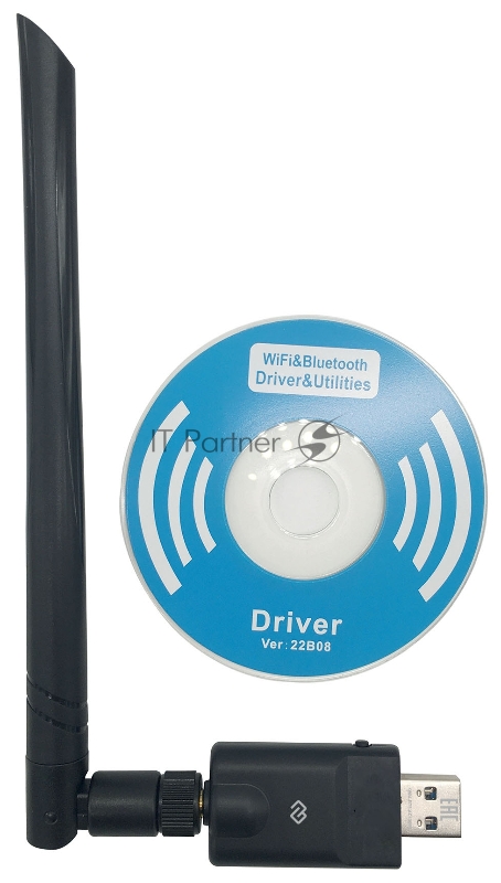 Сетевой адаптер WiFi + Bluetooth Digma DWA-BT5-AC1300E AC1300 USB 3.0 (ант.внеш.съем) 1ант. (упак.:1шт)