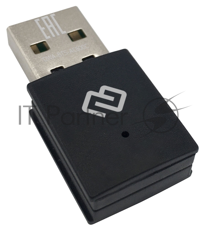 Сетевой адаптер WiFi + Bluetooth Digma DWA-BT5-AC600C AC600 USB 2.0 (ант.внутр.) 1ант. (упак.:1шт)