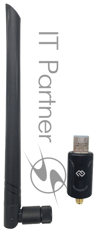 Сетевой адаптер WiFi Digma DWA-AC1300E AC1300 USB 3.0 (ант.внеш.съем) 1ант. (упак.:1шт)