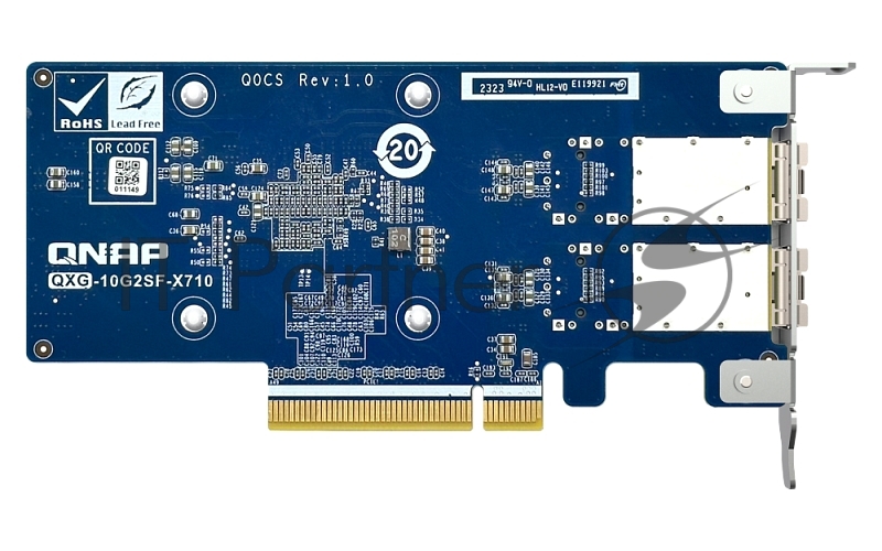 Сетевая карта QNAP Expansion Card QXG-10G2SF-X710 PCIe Gen3 x8 2x10GbE(SFP+)
