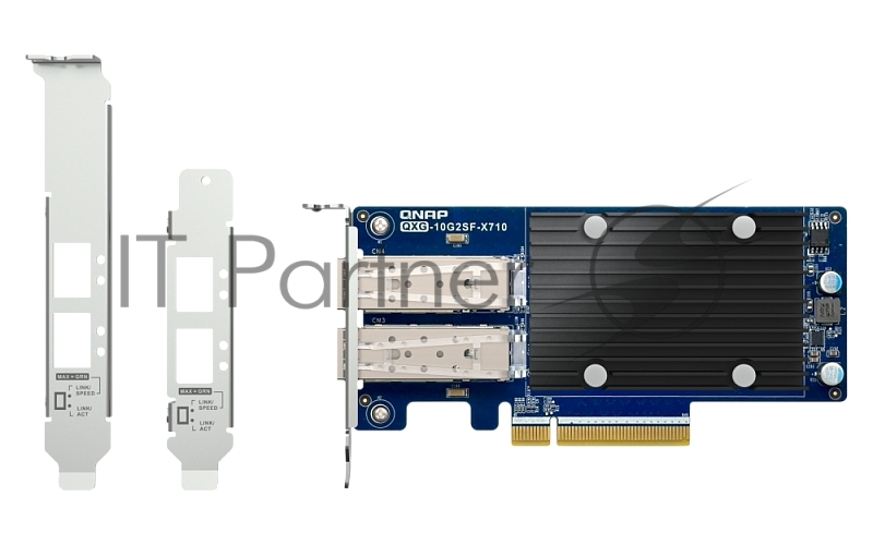 Сетевая карта QNAP Expansion Card QXG-10G2SF-X710 PCIe Gen3 x8 2x10GbE(SFP+)