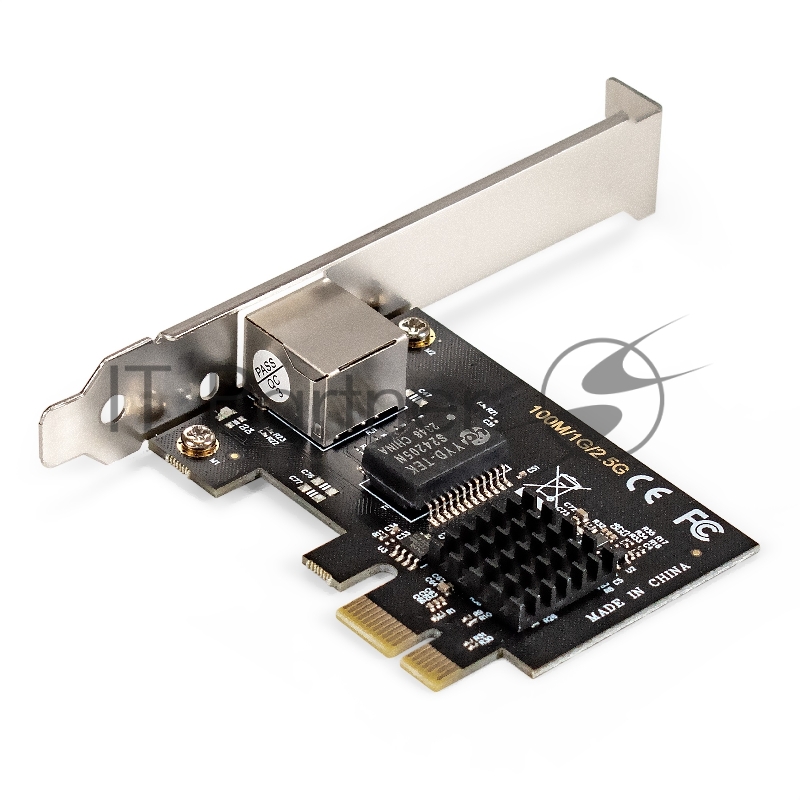 Сетевой адаптер ExeGate EXE-251 (PCI-E x1 v2.0, 1xRJ45, UTP 100Mbps/1000Mbps/2.5Gbps RTL8125B)