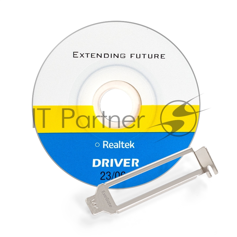 Сетевой адаптер ExeGate EXE-564 (PCI-E x1 v2.0, 4xRJ45, UTP 10/100/1000Mbps, Realtek Chipset RTL8111H+ASM1184e)