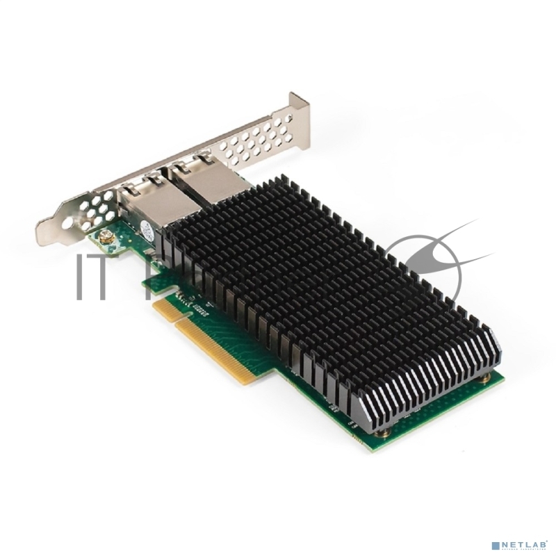 Сетевой адаптер ExeGate EXE-X540-T2 (PCI-E x8 v3.0, порты 2xRJ45 (медные), 10Gb/s (10/5/2.5/1Gb/s, 100Mb/s), Server NIC Intel Chipset X540-AT2)