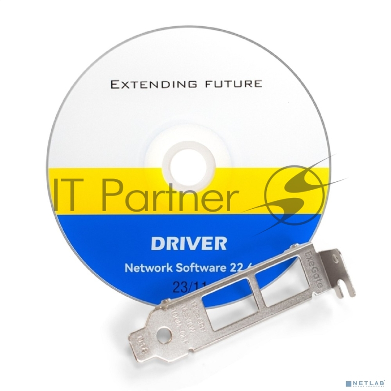 Сетевой адаптер ExeGate EXE-X540-T2 (PCI-E x8 v3.0, порты 2xRJ45 (медные), 10Gb/s (10/5/2.5/1Gb/s, 100Mb/s), Server NIC Intel Chipset X540-AT2)