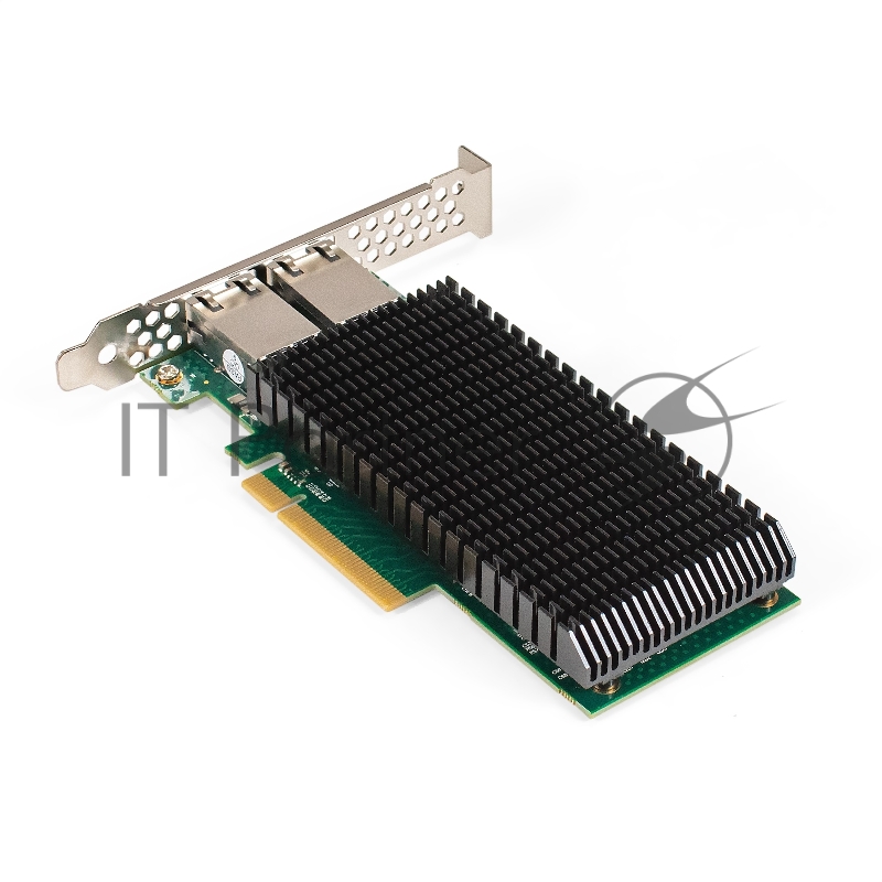 Сетевой адаптер ExeGate EXE-X540-T2 (PCI-E x8 v3.0, порты 2xRJ45 (медные), 10Gb/s (10/5/2.5/1Gb/s, 100Mb/s), Server NIC Intel Chipset X540-AT2)
