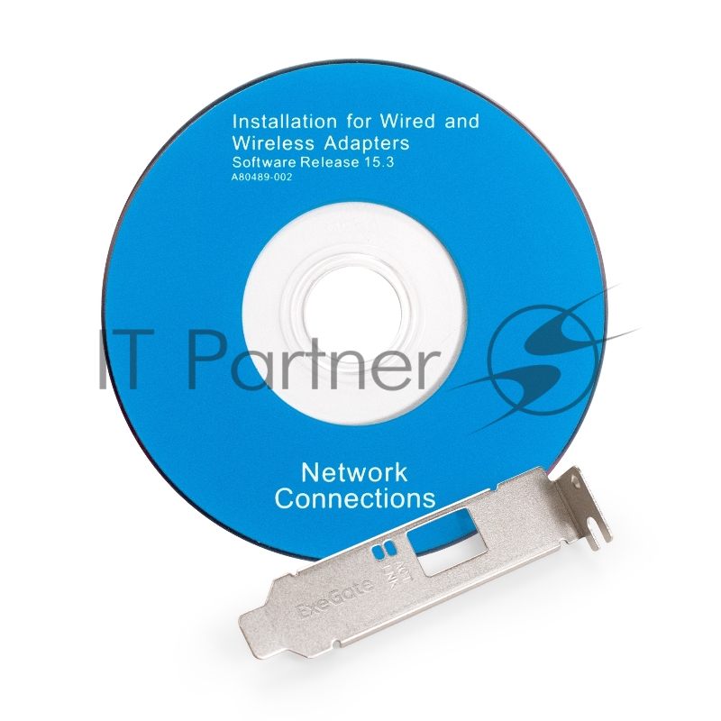 Сетевой адаптер ExeGate EXE-i210-F1 (PCI-E x1 v2.0, порт 1xSFP (медный), 10/100/1000Mbps, Gigabit Server NIC Intel Chipset I210-F1)