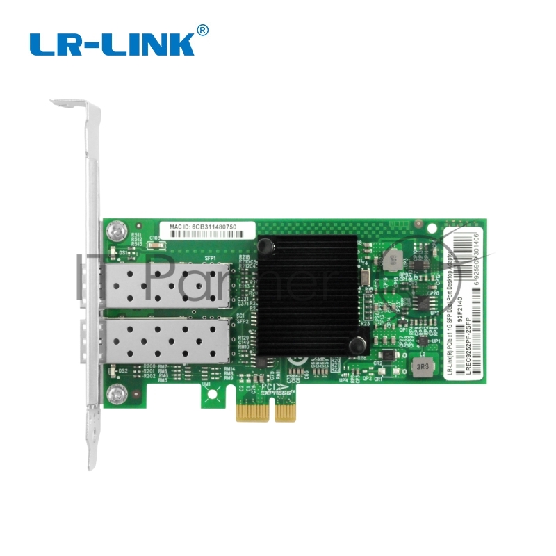Сетевая карта LR-Link NIC PCIe x1, 2 x 1G SFP , Intel i350 chipset