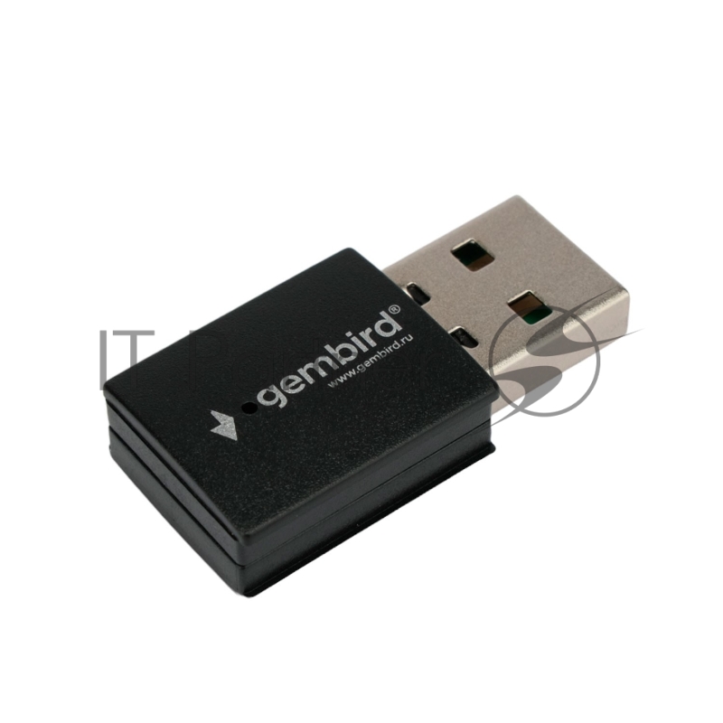 Сетевой адаптер WiFi+Bluetooth Gembird WNP-UA-018 двухдиапазонный мини, 600 Мбит, USB, 802.11b/a/g/n/ac