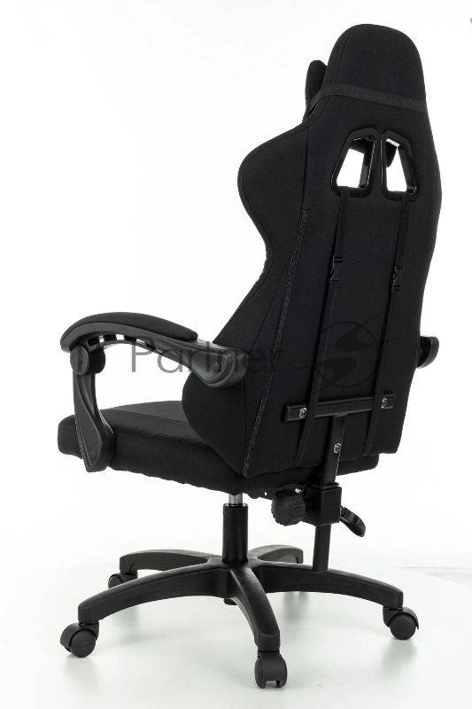 Кресло игровое Zombie Rudger черный с подголов. крестов. пластик