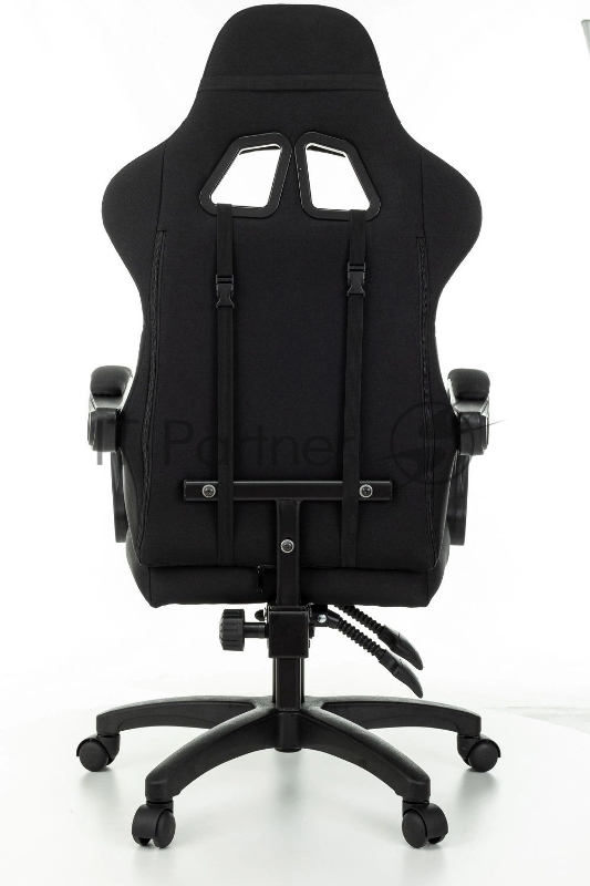 Кресло игровое Zombie Rudger черный/серый с подголов. крестов. пластик