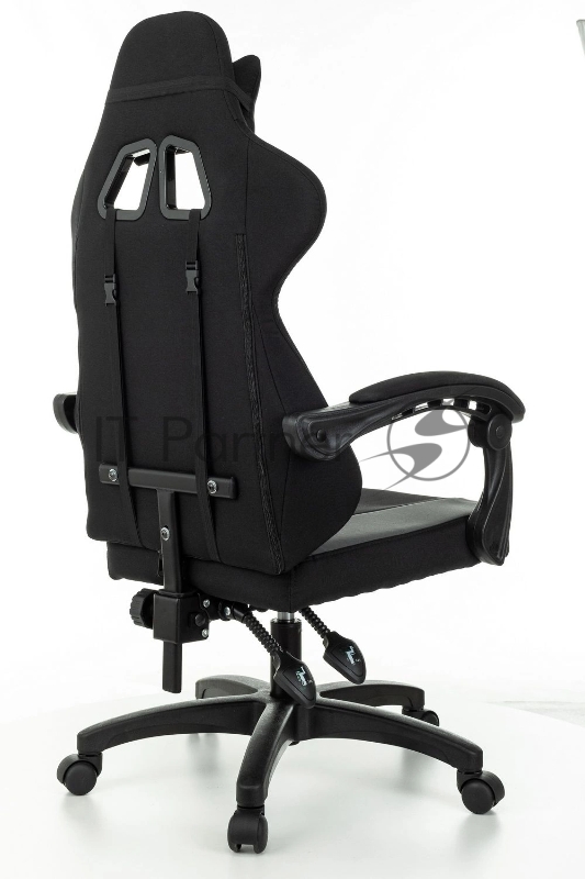 Кресло игровое Zombie Rudger черный/серый с подголов. крестов. пластик